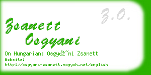 zsanett osgyani business card